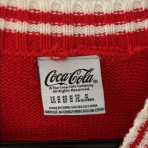 Coca Cola Red Knit Crewneck with White Logo - Picture 5 of 9